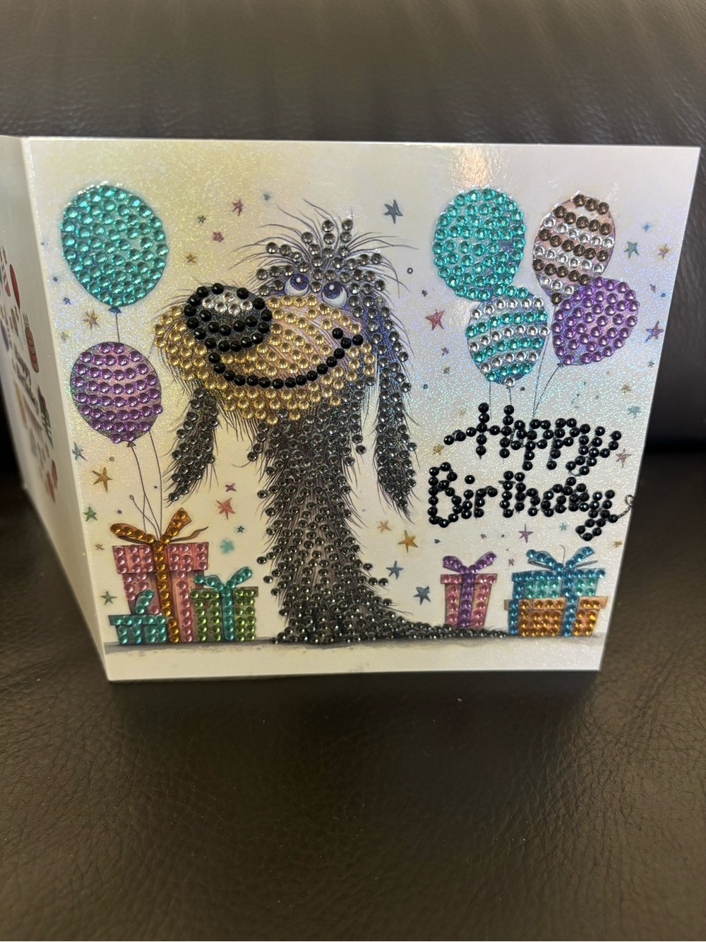 1 Hand Crafted Rhinestone Embellished Animal Birthday Card - Pick 1 (sealed) - Picture 3 of 5